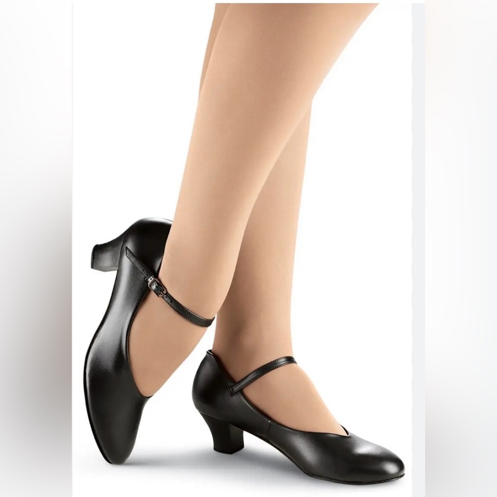 Balera Black Mary Jane Low Heel Dance Shoes